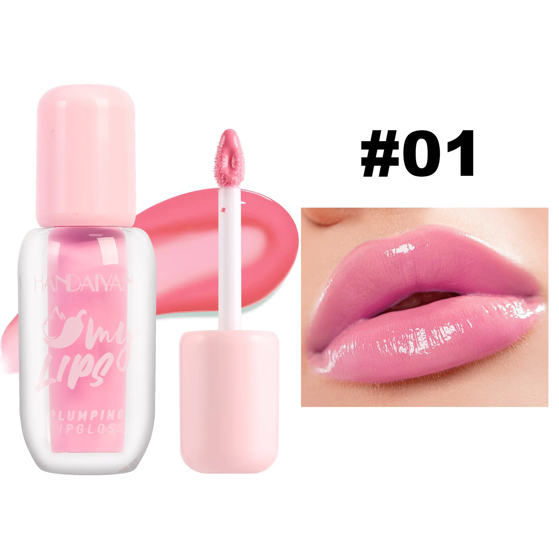 Plump ing Lip gloss hoch pigmentierter dauerhafter praller Lippenstift volles Aussehen glänzende Lippen glasur, 25ml