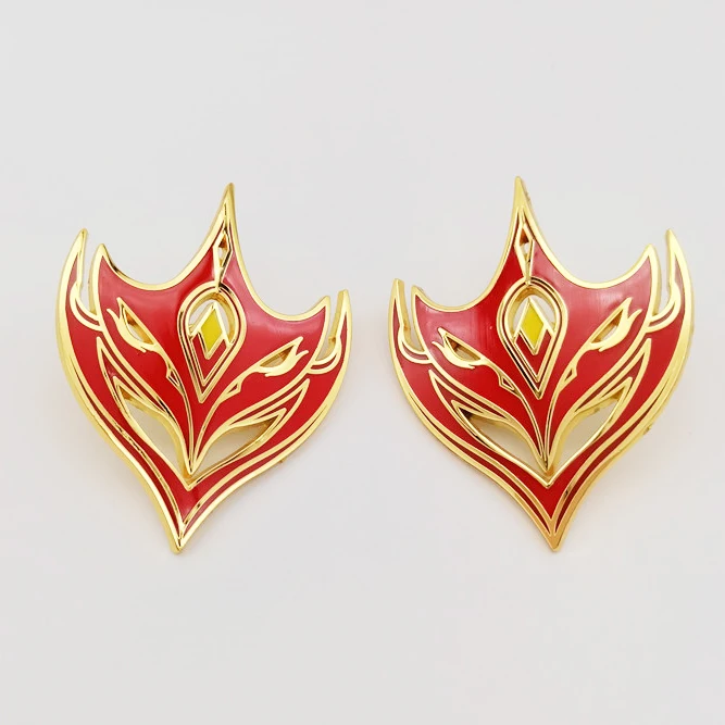 Cross border anime animation game peripheral cartoon enamel badge mask brooch