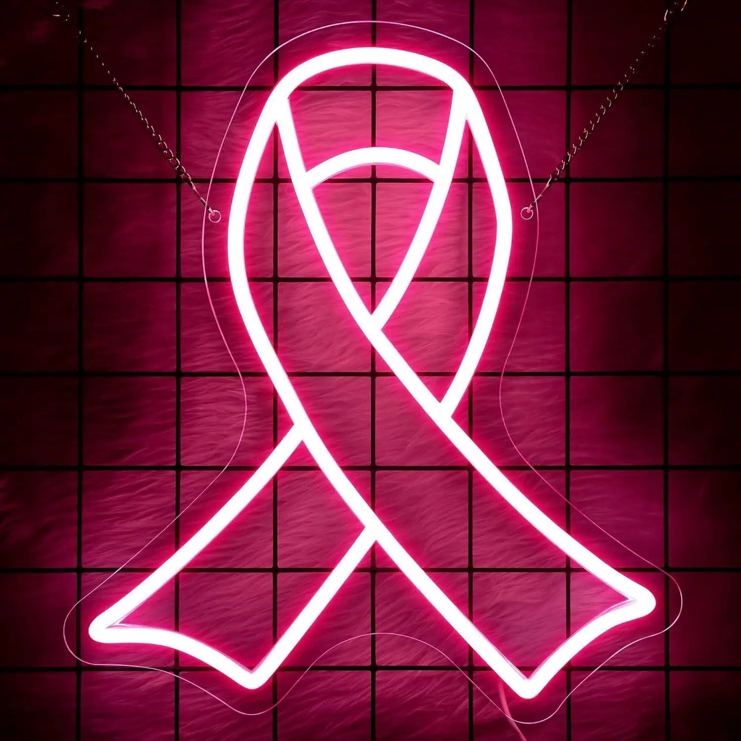 Breast Cancer Neon Sign USB Dimmable Neon Lights for Cancer Free Party Decorations Wall Decor Room Accessories Easy to install