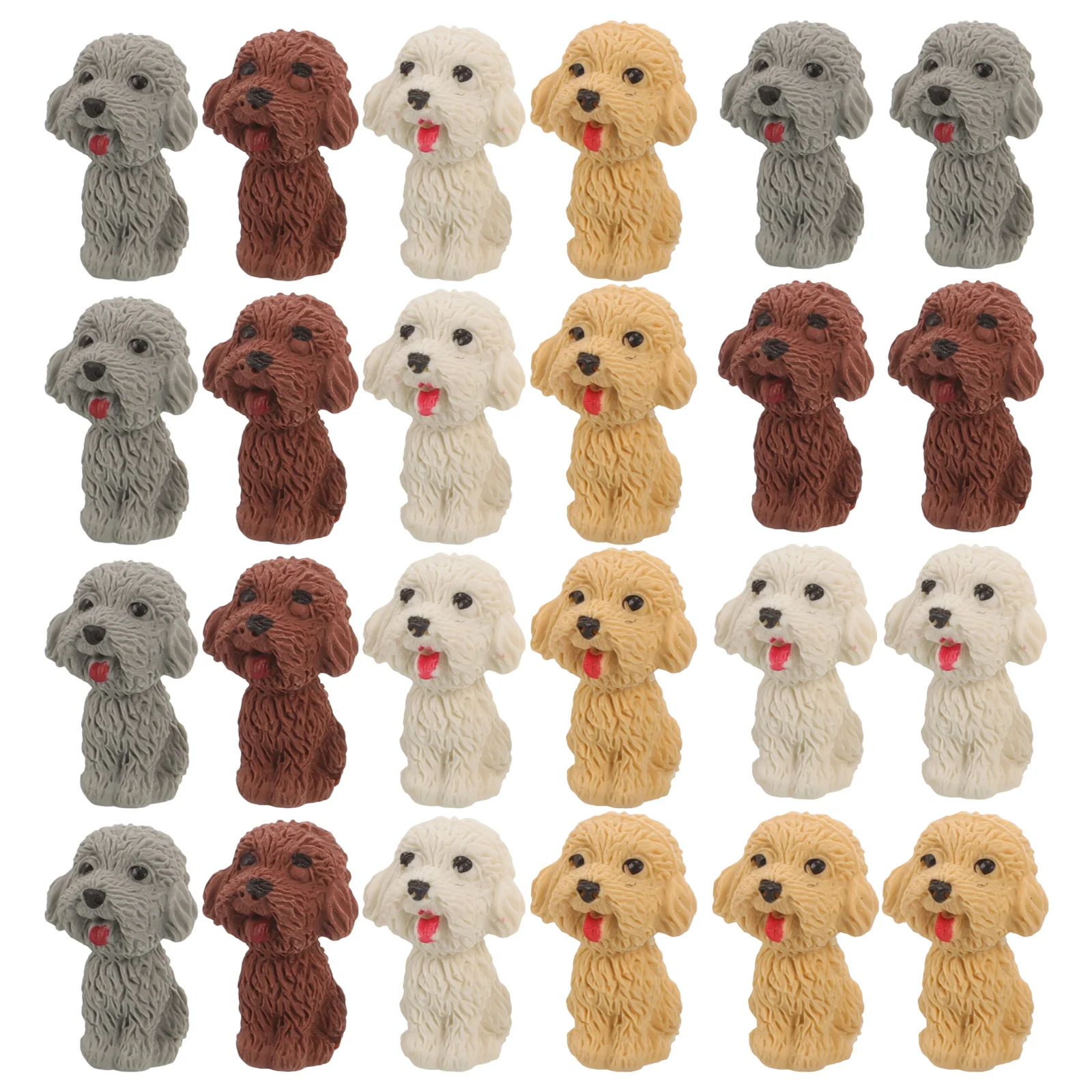 

36 Pcs Erasers for Kids Toys Puppy Bulk Student Prizes Dog Animal Small Classroom Party Favors Child