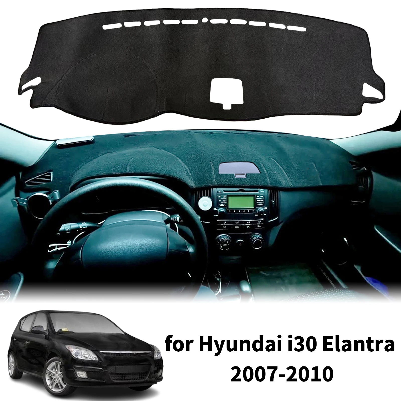 

fit for Hyundai i30 Elantra 2007-2010 Car Dashmat Dashboard Cover Pad Protective Carpet Accessories DashMat Sunshade