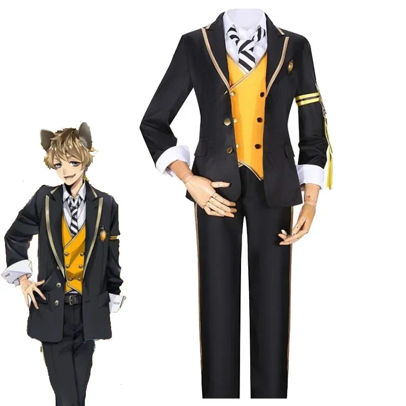 Twisted-Wonderland Ruggie Bucchi Cosplay Costume Savanaclaw School Uniform Suits Halloween Party Uniforms Game Play Clothing