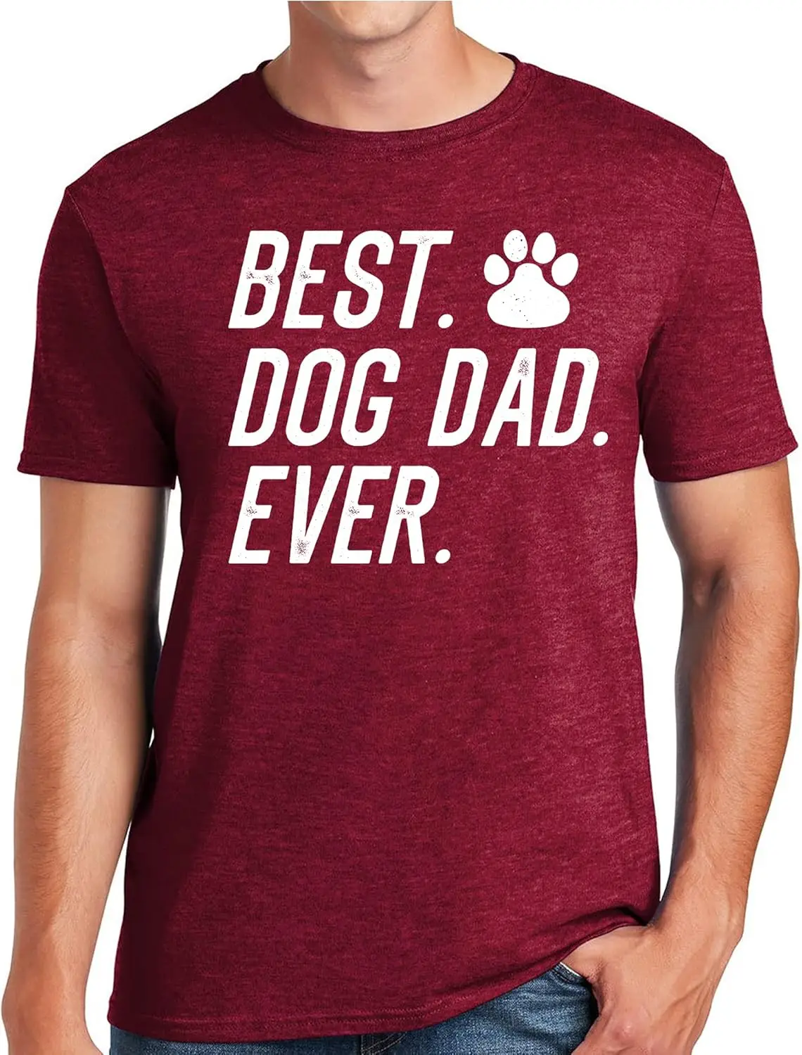Best Dog Dad Ever T-Shirt Funny Fathers Day Sarcastic Graphic Puppy Tee T Shirt