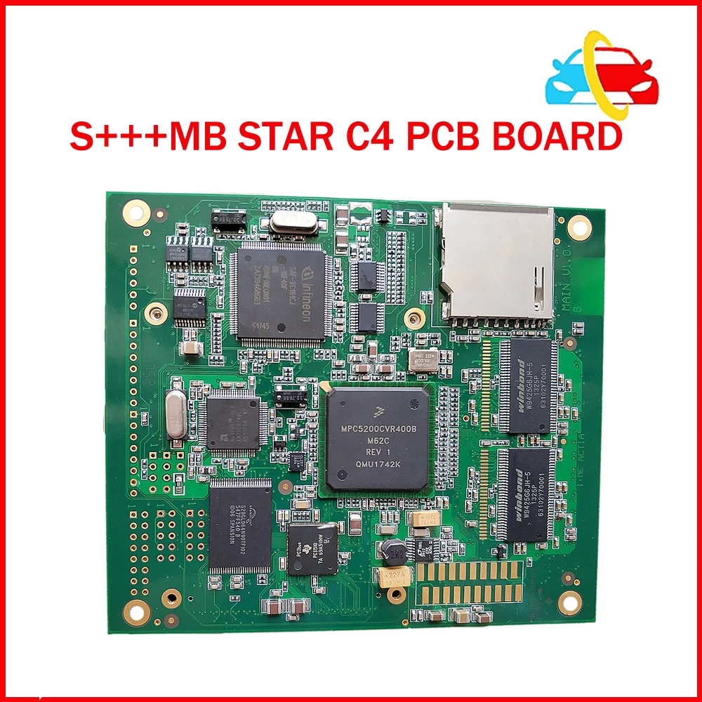 

S+++ MB STAR C4 Main Unit PCB Board Mb C4 Star Full Chip SD Connect For Truck B-enz Car Diagnostic Tools With WIFI 12V to 24V