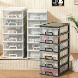2-6Layers Large Desktop Storage Box with Drawer Heightened Table Organizer Plastic Office storage cabinet for Home Stationery