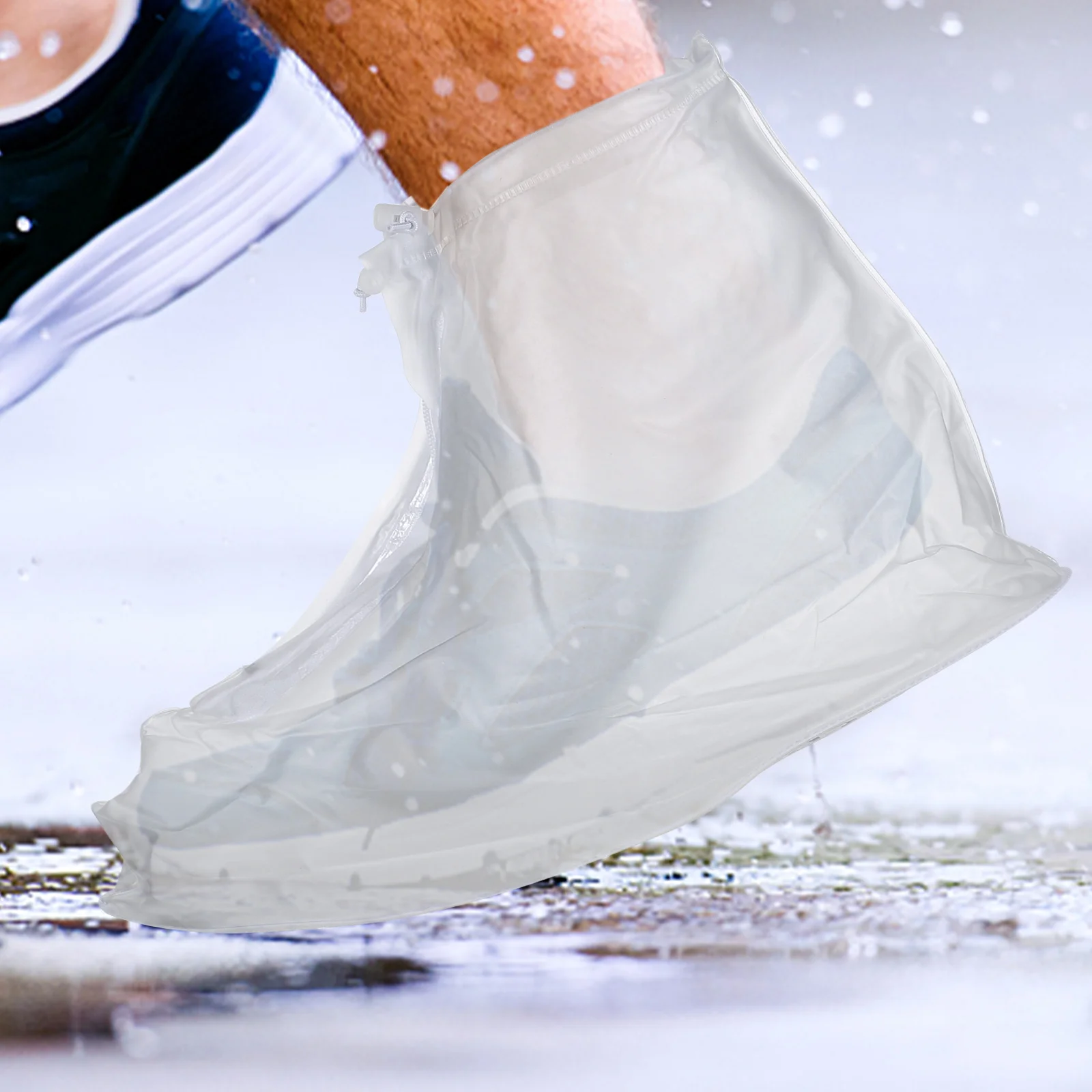 

2 Pairs Shoe Covers for Rain Rainproof Silicone Shoes Case Outdoor Rainy Day Boot Protector
