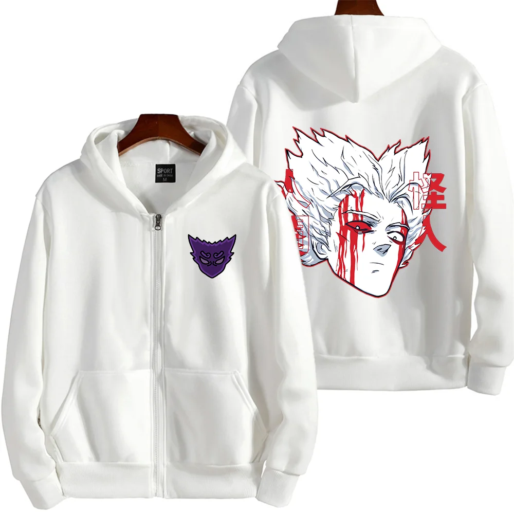 Anime ONE PUNCH MAN Garou Print Hoodie Couple student street sports casual Hoodies