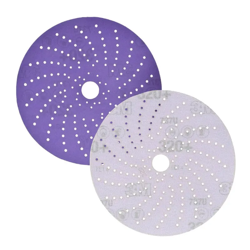 

50pcs 3M 6 in Hookit Purple Clean Sanding Abrasive Disc Virtually Dust-Free High Performance Long Lasting Multi-Hole