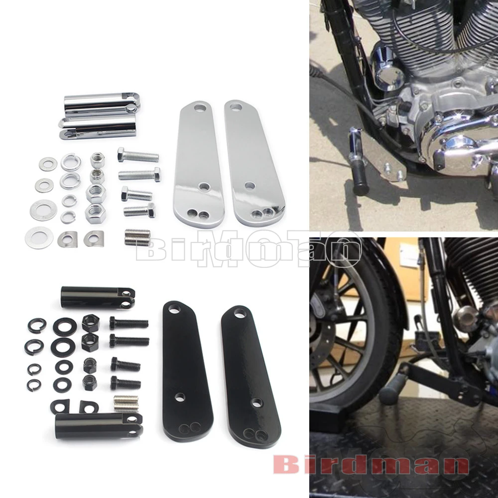 For Harley Dyna Low Rider Stree FXDB 1991-17 Motorcycle Footrest Hardware Forward Highway Mid-Control Footpegs Bracket Mount Kit