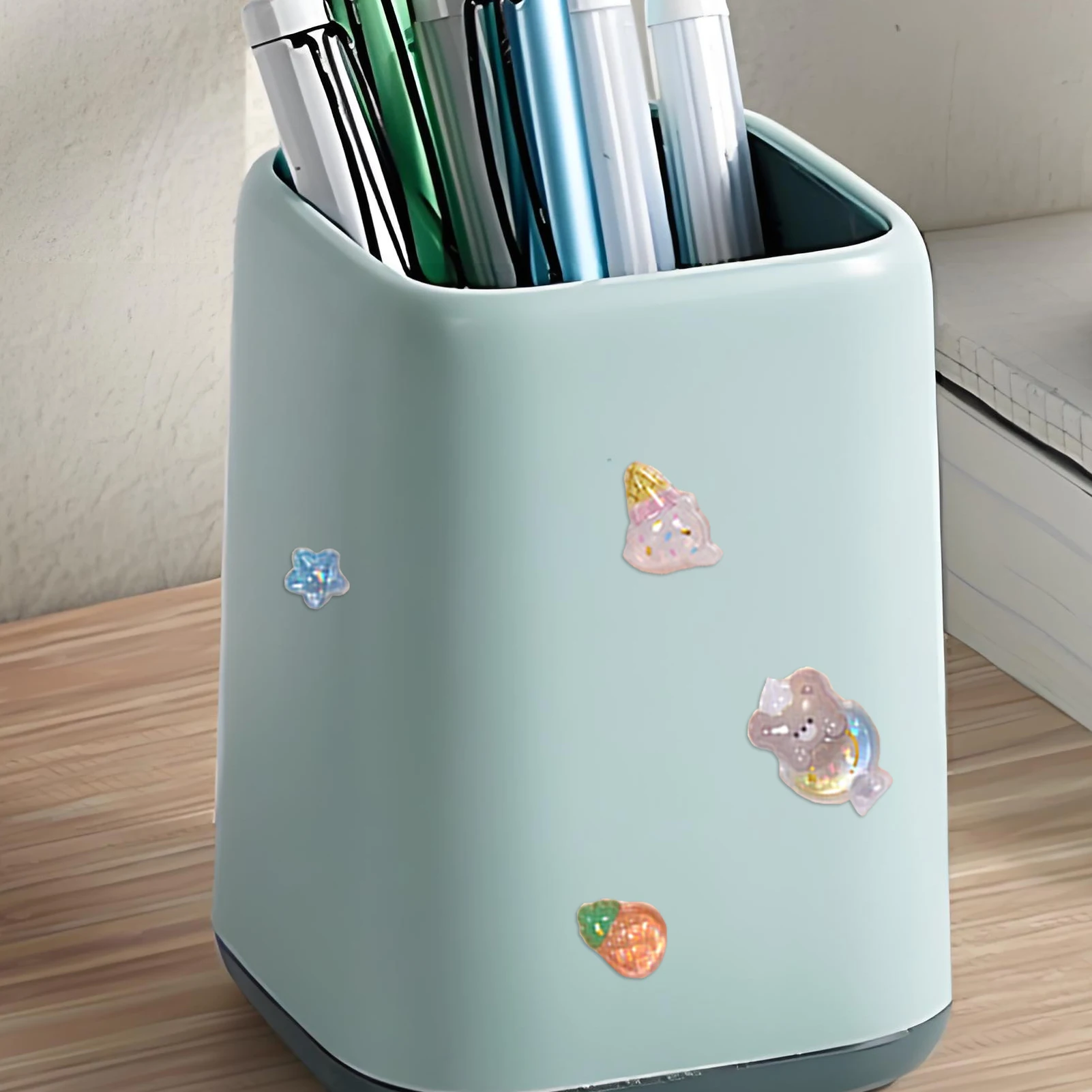 Cute Animal Sticker Pack 3D Sparkly Stickers Resin Crystal Texture Decals  for Scrapbooking Notebook Decal Hand Account Decals