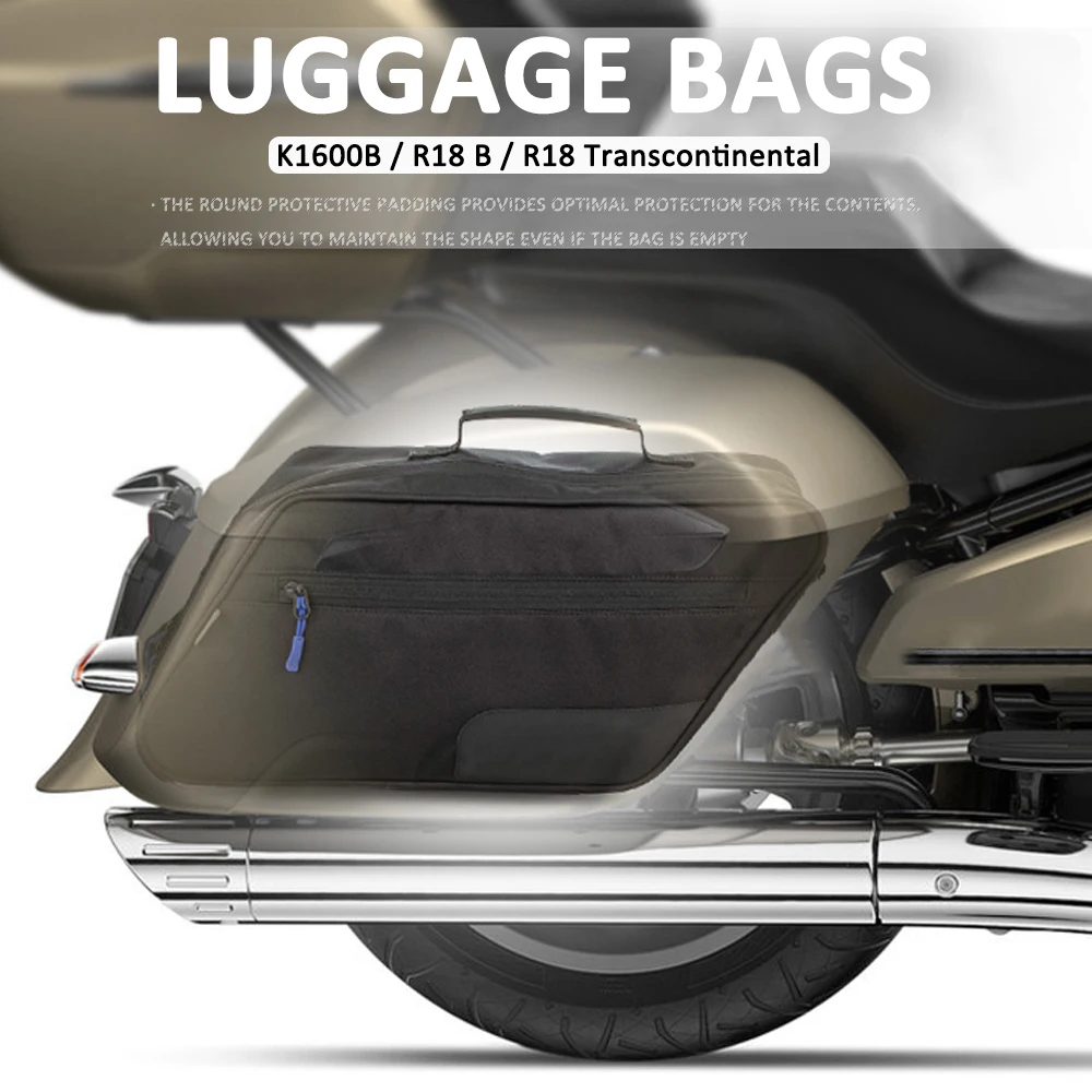 

For BMW R18 B R 18 Transcontinental K1600B K 1600 B New Motorcycle side luggage bags saddle lining bags Waterproof Saddle Bag