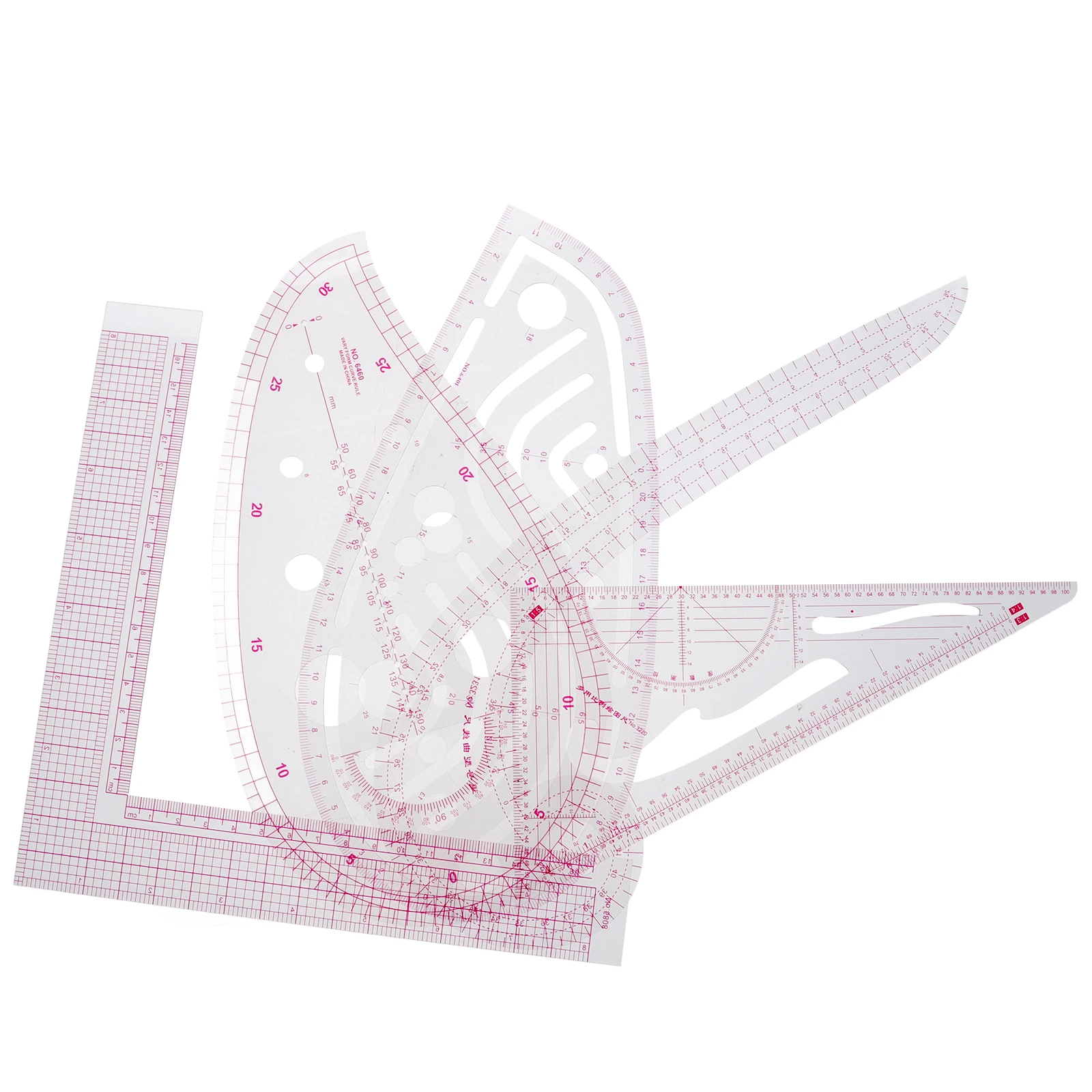 

1 Set Sewing Ruler Multi-Function Clothing Sample Cutting Tool Precision Measurement For Tailors Fabric Pattern Making Clothing