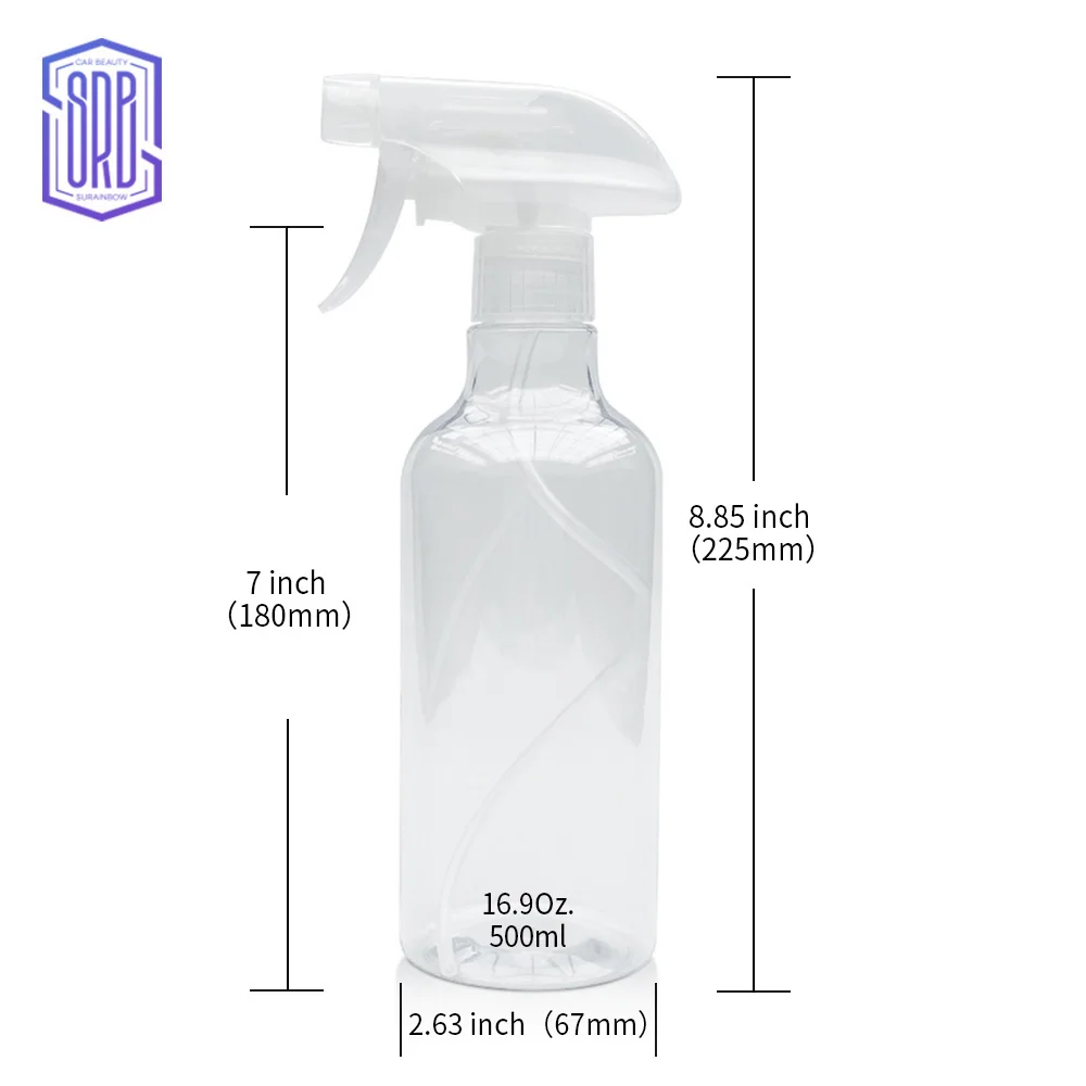 Plastic Spray Bottles- Empty Spray Bottles for Cleaning Solutions, No Clog and Leak Proof Heavy Duty Spray Bottles with Sprayers