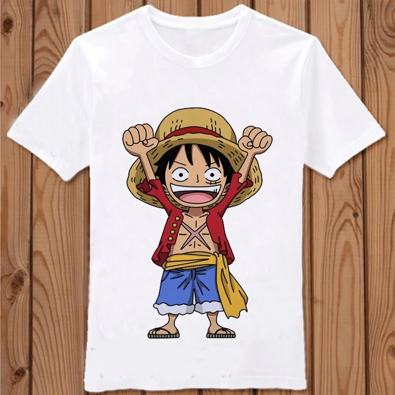 

One Piece Anime Character Print Oversized 3D Printed T-shirt for Men and Women, Comfortable Children's Summer Clothing T-shirt