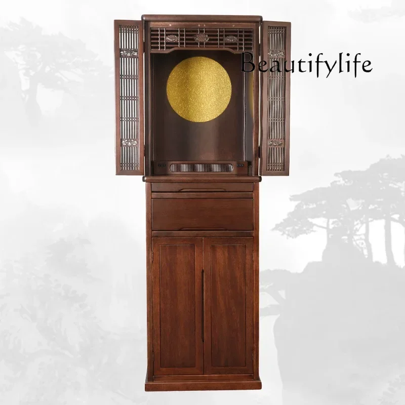 

yj7 Armadietto per Buddha che offre tavolo Armadietto verticale per uso domestico con piattaforma Buddha con porta Armadietto Sh