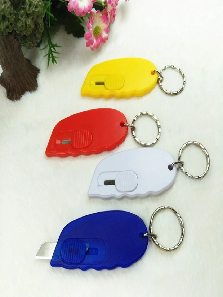 Mini Keychain knife Portable Knife Utility Knife Paper Express Unpacking Envelope Office Cutting Paper Art Cutter Stationery