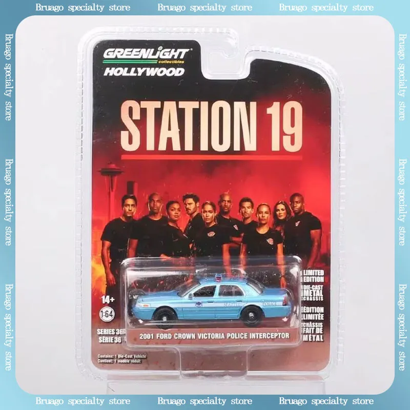 

Greenlight 1:64 2021 Ford Crown Victoria Police Miniature Diecast Alloy Collect Model Ford Police Children Custom Toys Gift