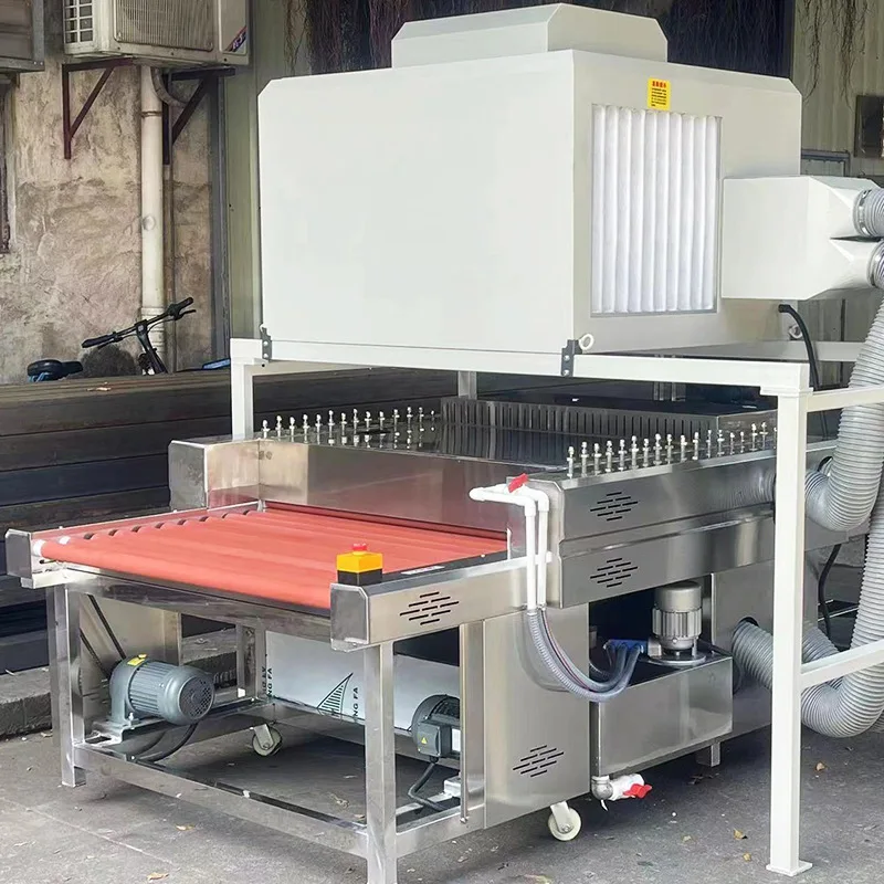 1200C small horizontal dust removal and decontamination insulating glass cleaning and drying machine air knife speed regulating
