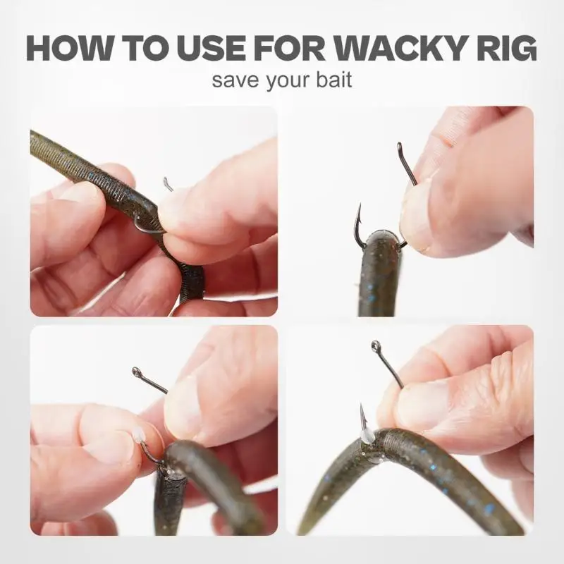 

R6FE Силиконовые приманки Keeper Рыболовный крючок Приманки Keeper Stopper Bead Быстрая установка