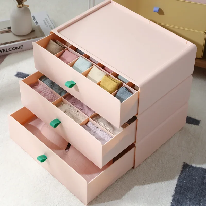 Office Storage Boxes Bins Receive A Case of Underwear Socks Underwear Artifact Underwear Bra Drawer Triad Sorting Box Frame Home