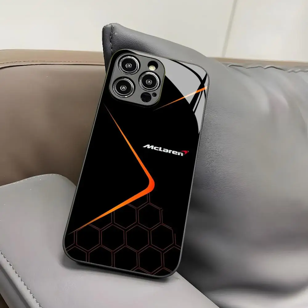 SuperCar M-McLarenS Phone Case for Iphone 17 Air 16 15 14 12 11 13 Pro Max Mini X Xr Xs Puls Black Glass Cover view 5