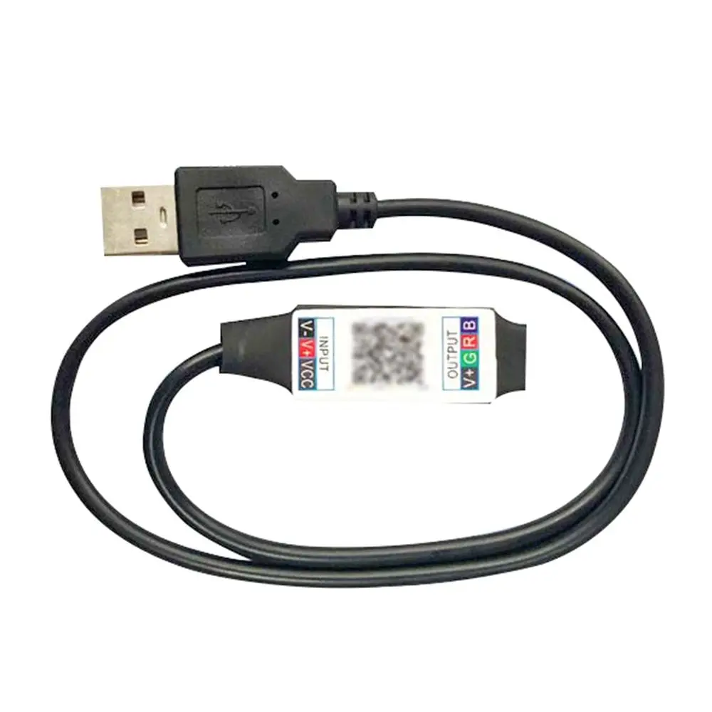 

Mini Female Plug to 4Pin Connector Wireless Bluetooth RGB Controller LED Light Strip Adapter