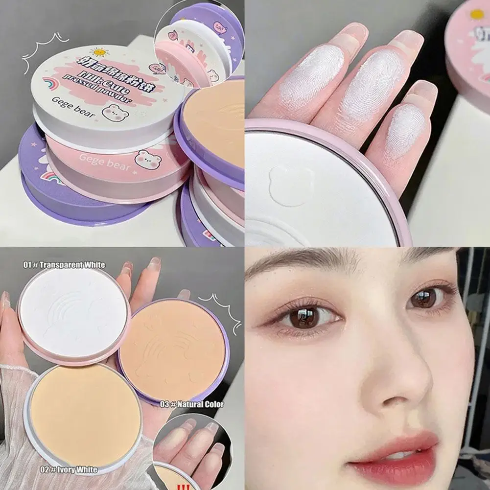 Oil Control Makeup Pressed Powder Stay-Matte Waterproof Face Makeup Oil control Finish Powder Matte Velvety Face Powder