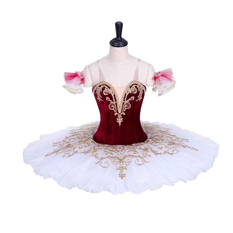 Akeylia Beauty Variations Profesjonalna Sukienka Baletowa Tutu Dziadek do Orzechów Klasyczny Balet Sukienki Baletowe na Zawody Taneczne dla Dziewcząt JN9234