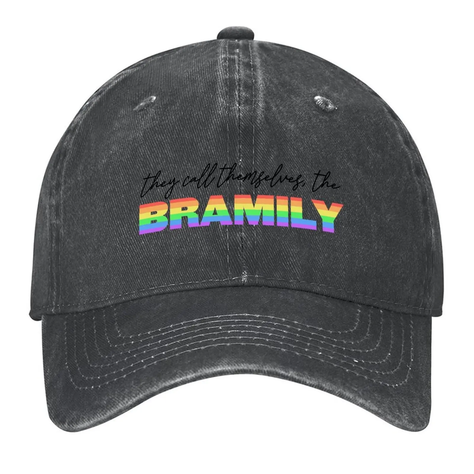 

Bramily Rainbow Pride Baseball Cap Funny hats derby hat hats for men custom caps Women's Beach Outlet 2025 Men's