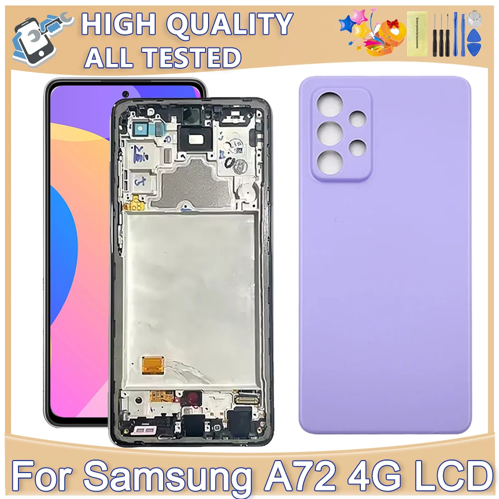 

TFT For Samsung Galaxy A72 4G LCD Display Touch Screen Digitizer Assembly Replacement For Samsung A72 A725 A725F SM-A725F LCD