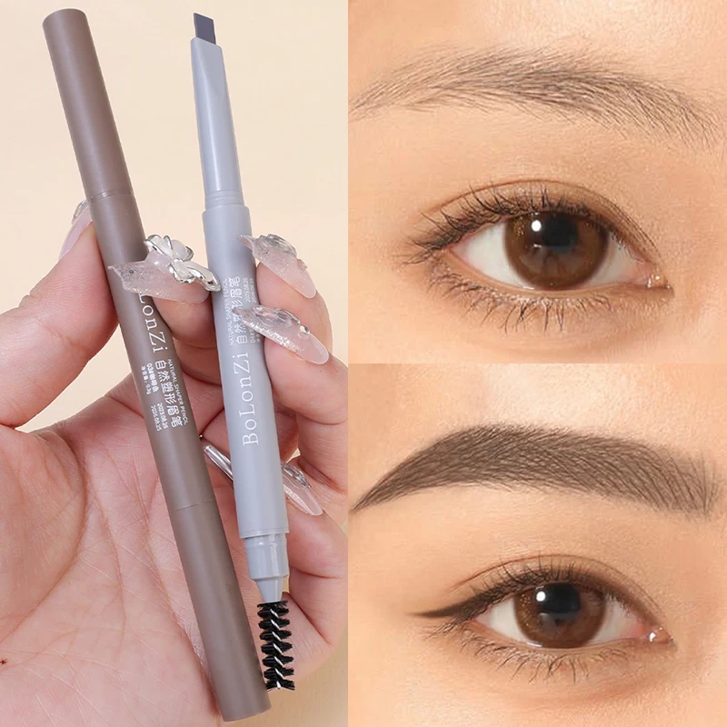 Stylo rehausseur de sourcils en bois, stylo professionnel, outil de maquillage des yeux, étanche, naturel, noir, marron, longue durée, 256, 1 pièce