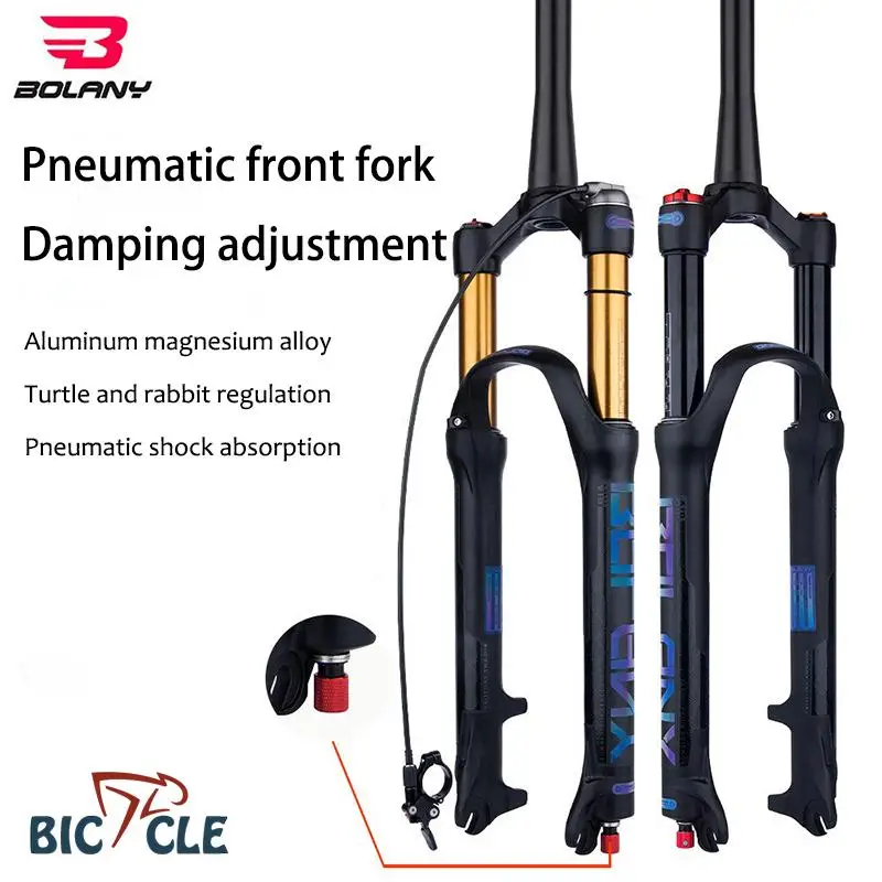 

BOLANY Mountain Bike Front Fork Shock Absorber Rebound Adjustment Accessories Bicycle Accessory 26 27.5 29 Pneumatic Front Fork