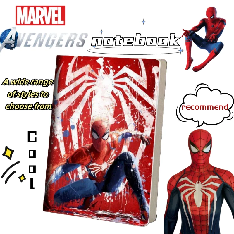 

new Spiderman Iron Man cool personality fashion anime peripheral student thickening eye protection notebook homework book gift