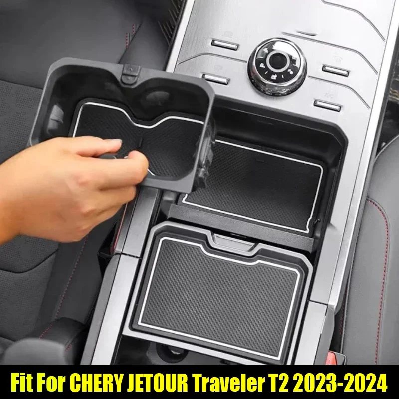 New! Car Interior Dustproof Door Slot Protection Pad Suitable for CHERY Jetour Traveller T2 2023 2024 Car Anti-slip Pad Water Co