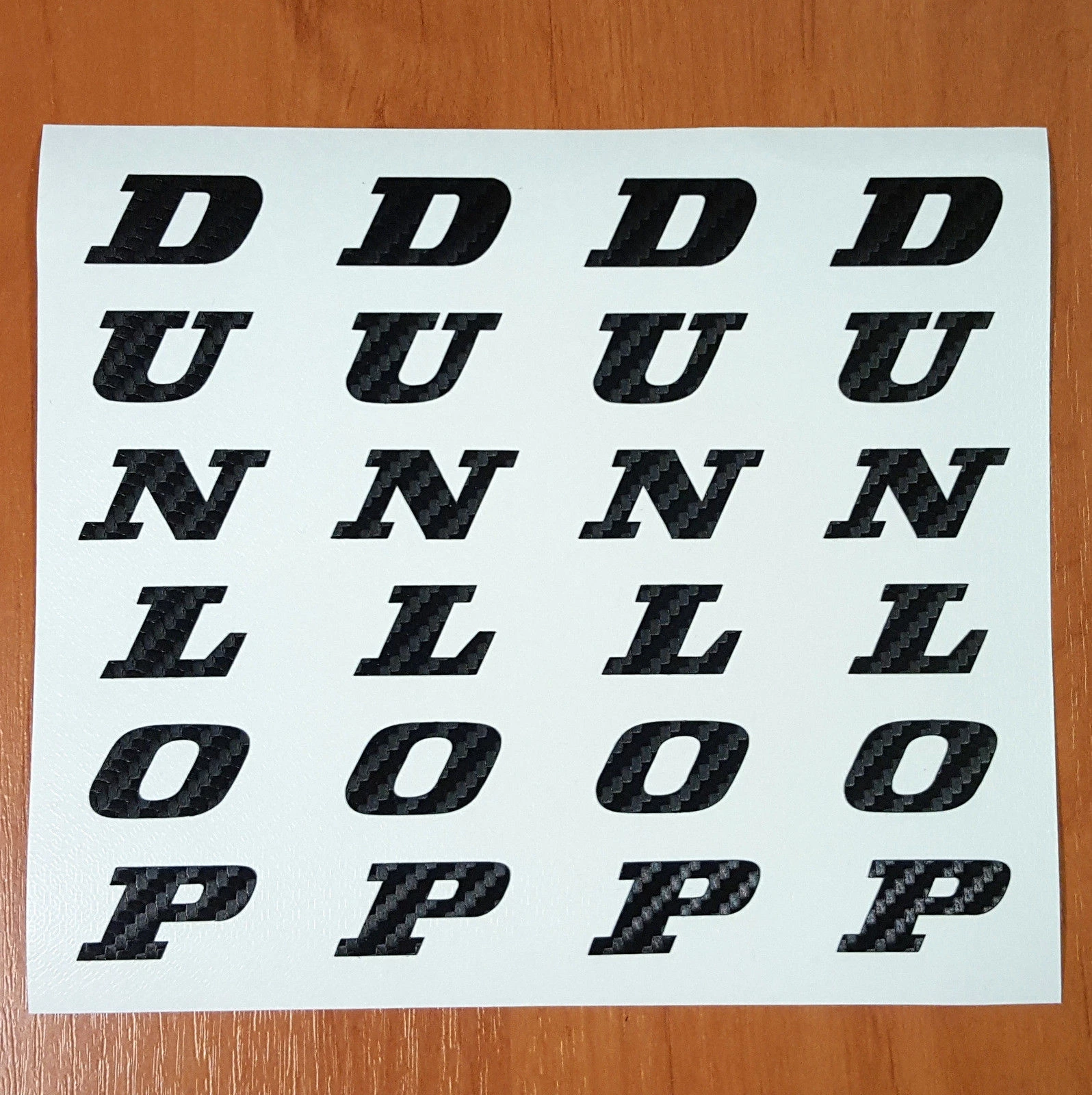 DUNLOP 카본 블랙 포크 스폰서 데칼, GSXR 스티커, FZ07, MOTO GP 세트, FrSH, 4 개