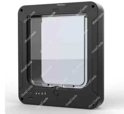 Smart Silent Electric Pet Door for Cats and Dogs Free Passage with Chip Recognition Suitable for Glass, Iron, and Wooden Doors