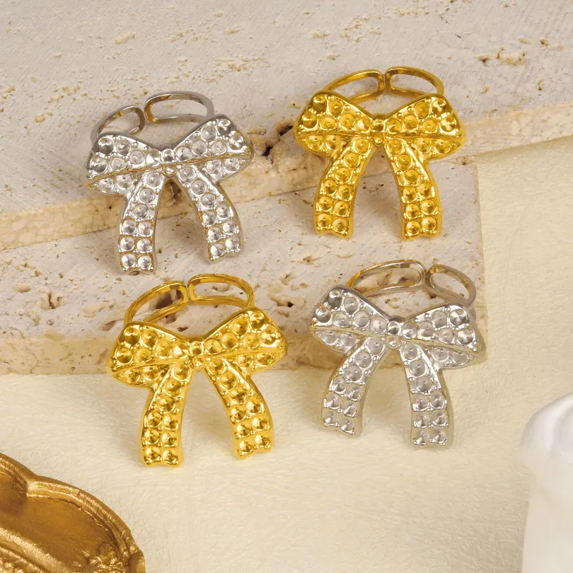 Wholesale 6pcs/lot Vintage DIY Blank Rings Stainless Steel Diamond Base Setting Knuckle Rings for Women Jewelry Gifts Never Fade
