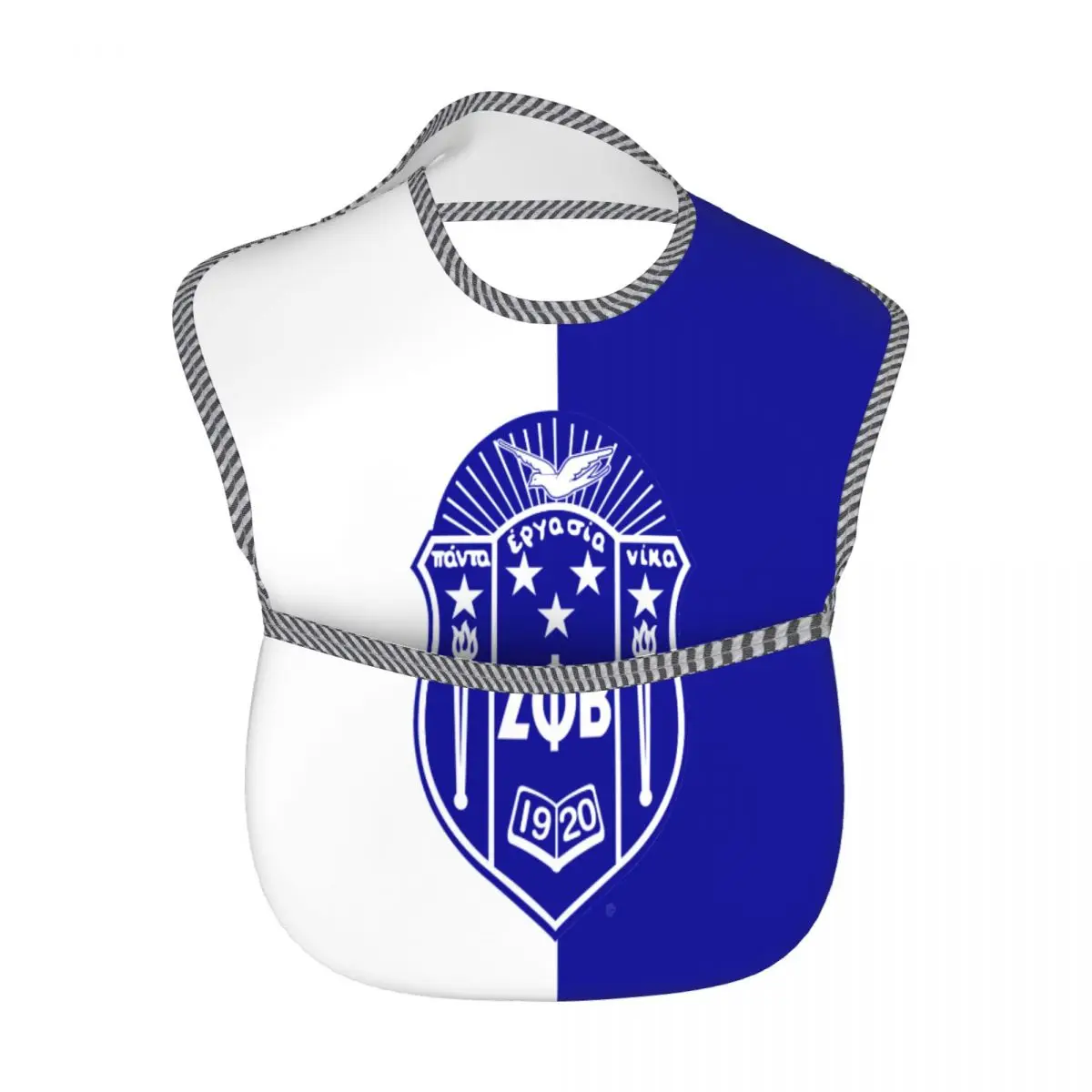 Bib ajustável para comer, tecido impermeável, bebê menino ou menina, Zeta Phi Beta, ZPB Sorority