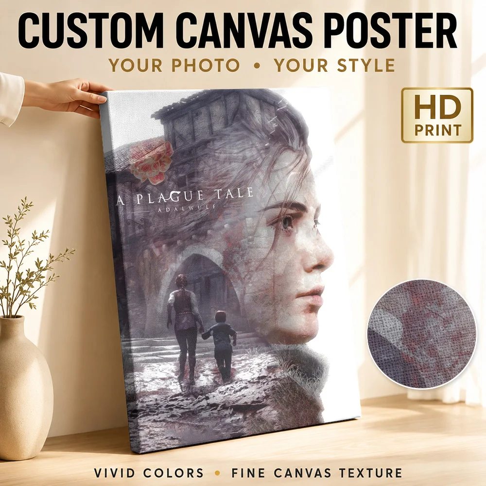 A Plague Tale: Adalwulf Game Art Canvas Painting Poster Customized Gaming Anime Wall Art for Bedroom Decor Gift for Collectors