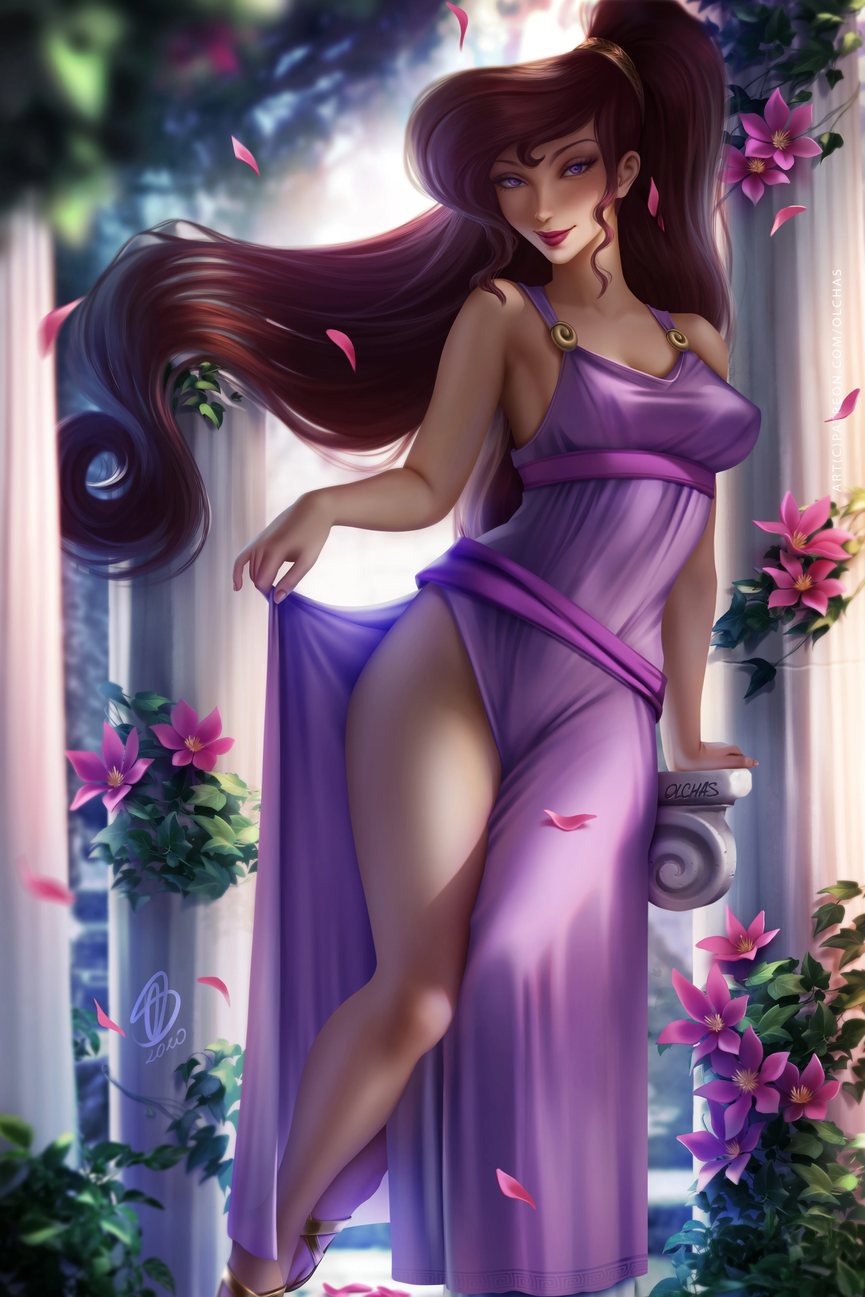 Megara - Hercules Big Boobs Hentai Anime Sexy Naked Girl HD Print Canvas Manga Poster Living Room Bedroom Handing Picture NSFW