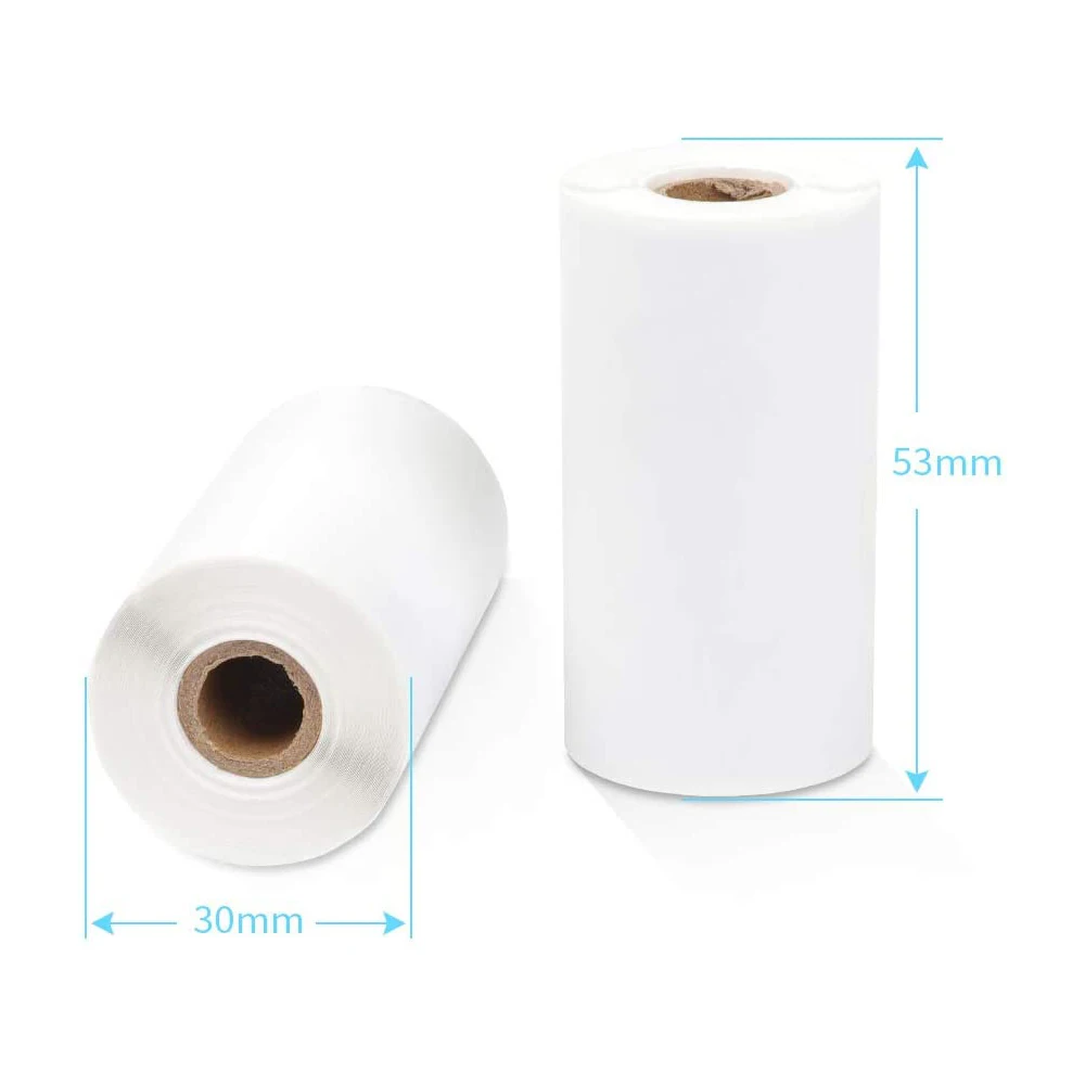 Phoemmo termal fotoğraf yazıcı kağıdı ruloları M02 M02Pro yazıcı yazdırılabilir yapışkan not için yapıştırıcı şeffaf altın kağıtlar