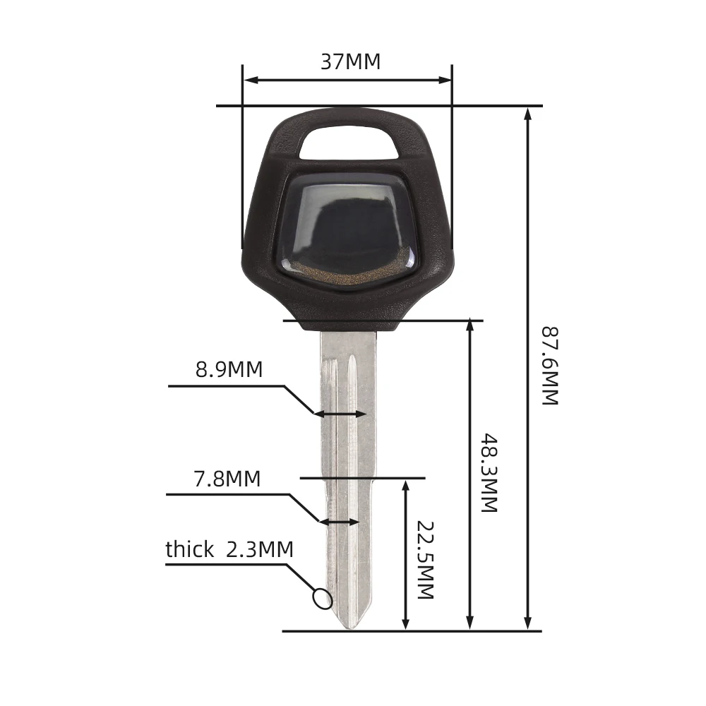 1Pcs New Blank Key Motorcycle Replace Uncut Keys For GL1200 GL1000 GL1500 GL 1500 1000 1200 2001-2011 GL1800 1800