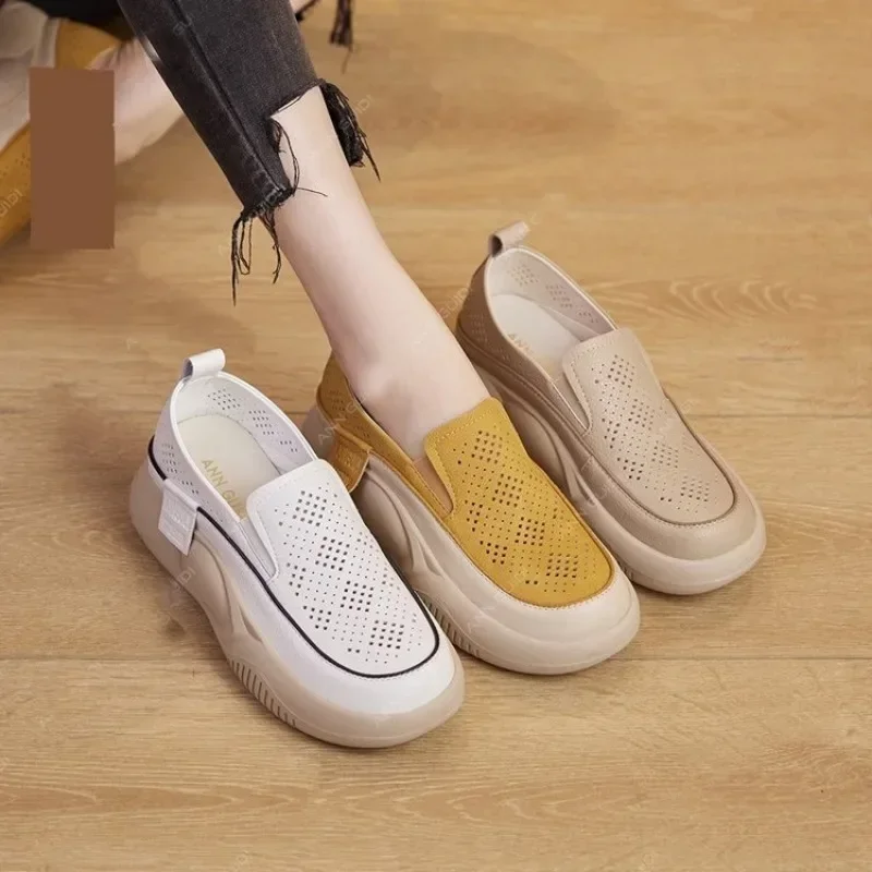 

Sneakers Women Platform Shoes Casual Slip on Shoes Fashion Loafers Ladies Sneakers Chaussure Soft-soled Femme Loafers Woman D254