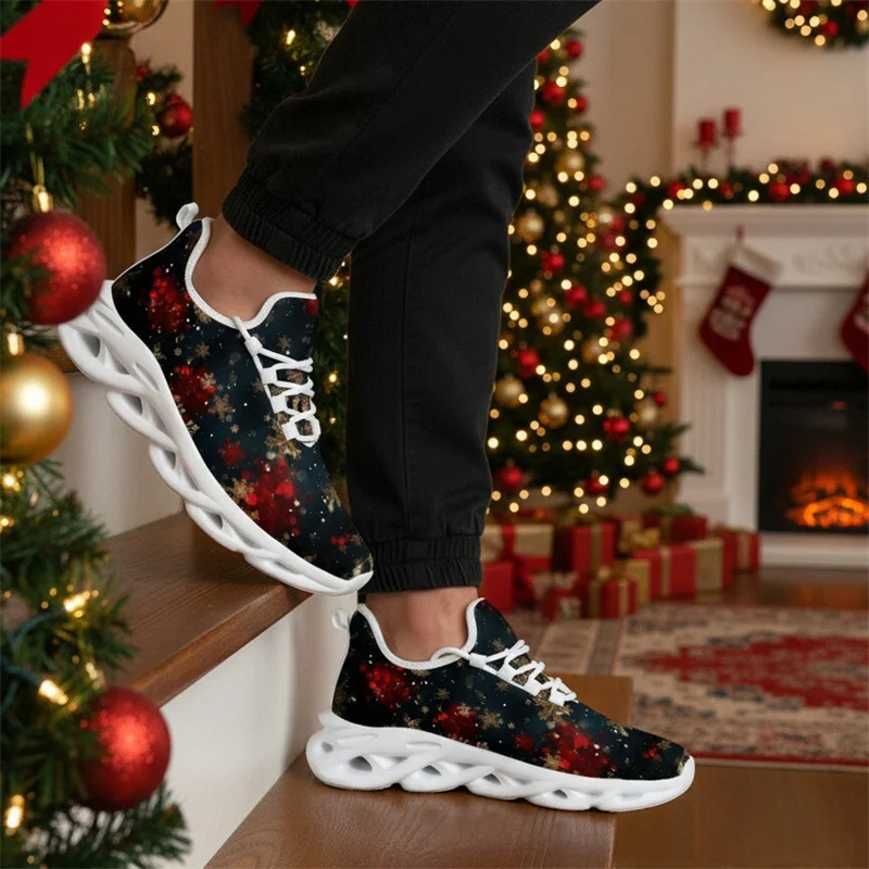 

Мужские кроссовки Рождественская повседневная обувь Мужские кроссовки Легкая прогулочная обувь Удобные кроссовки для тренировок в тренажерном зале Мужские кроссовки