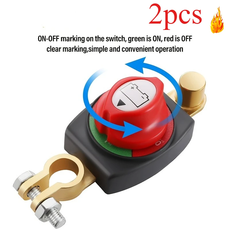 

Car Battery Master Switch Isolator, Waterproof Cut Off Power Kill Switch for Vehicle Boat RV Storage & Security