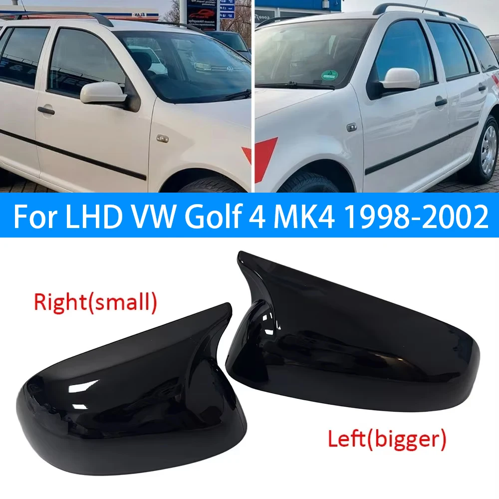 Naklejka na samochód, osłona lusterka bocznego, nakładka na lusterko wsteczne, listwa ozdobna na drzwi zewnętrzne, ABS, do VW Golf 4 MK4 1998-2002 Passat B5 Jetta (wersja z kierownicą po lewej