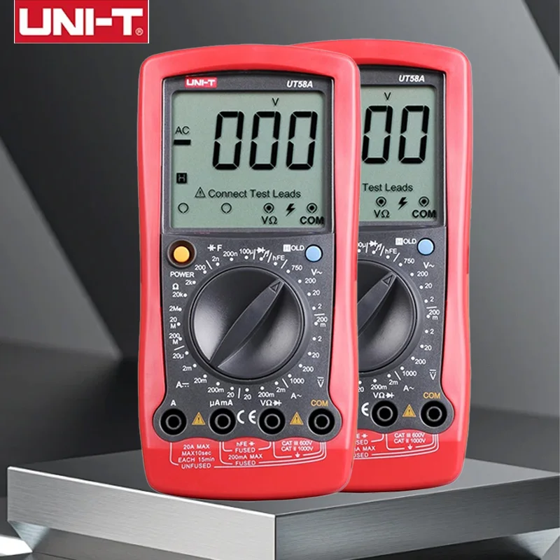 UNI-T UT58A Series Digital Multimeter1000V DC Voltage Accurate Measurement Electrical Repair Professional Electrician Multimeter