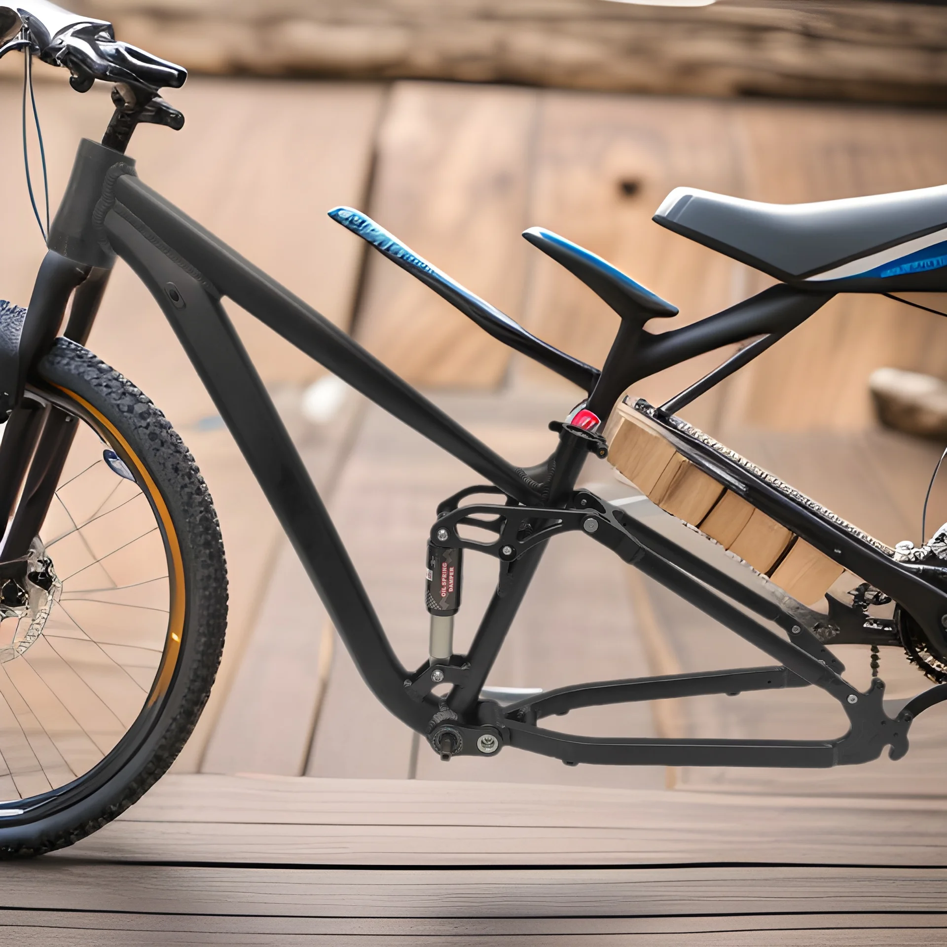 Mountain bike frame Soft tail frame Four-bar electric