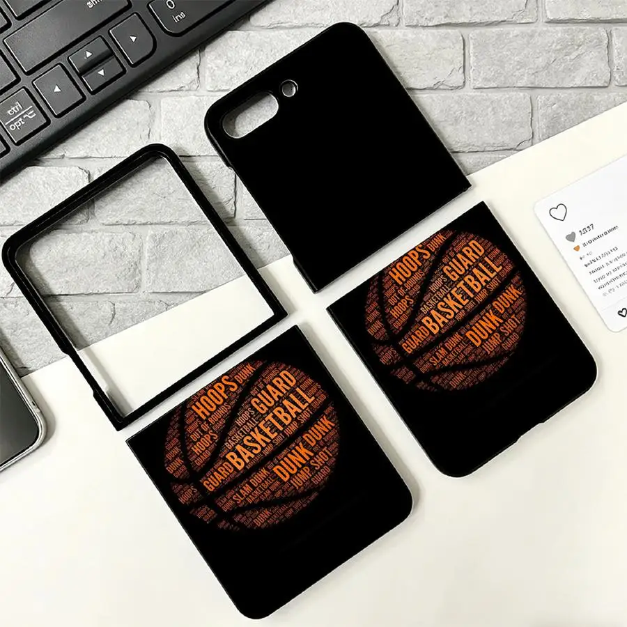 Phone Cover Case for Samsung Galaxy Z Fold 7 6 5 4 3 Z Flip 7 6 5 4 3 Basketball Numbers view 2