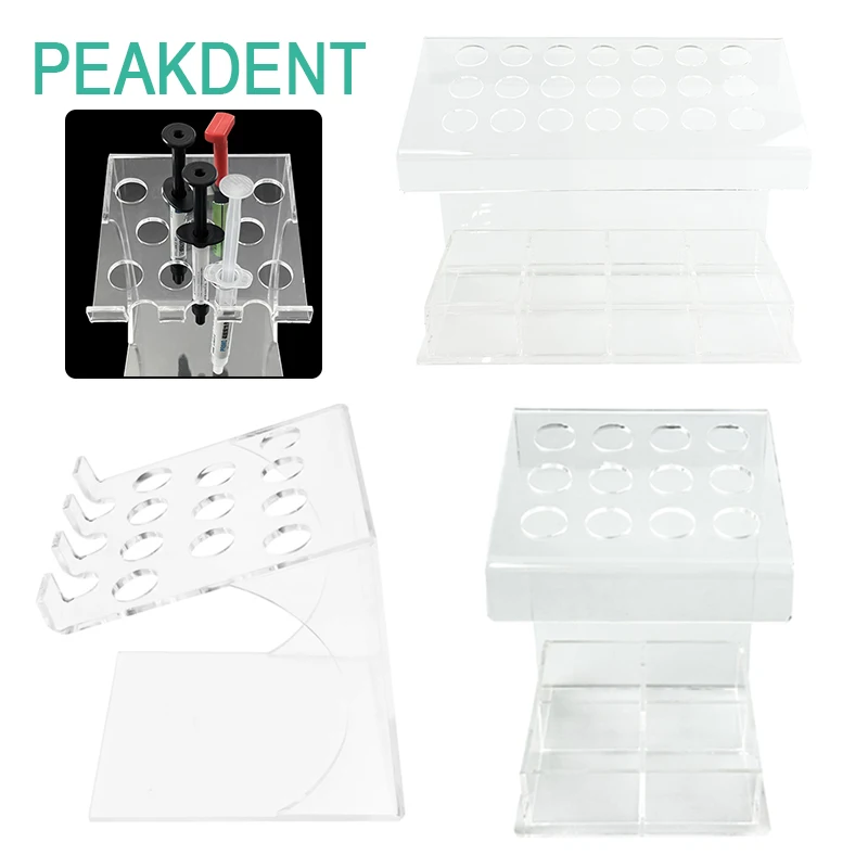 

11/12/21 Hole Dental Acrylic Hyaline Storage Box Dental Acrylic Adhesive Composite Dressing Device Oral Material Storage Bracket